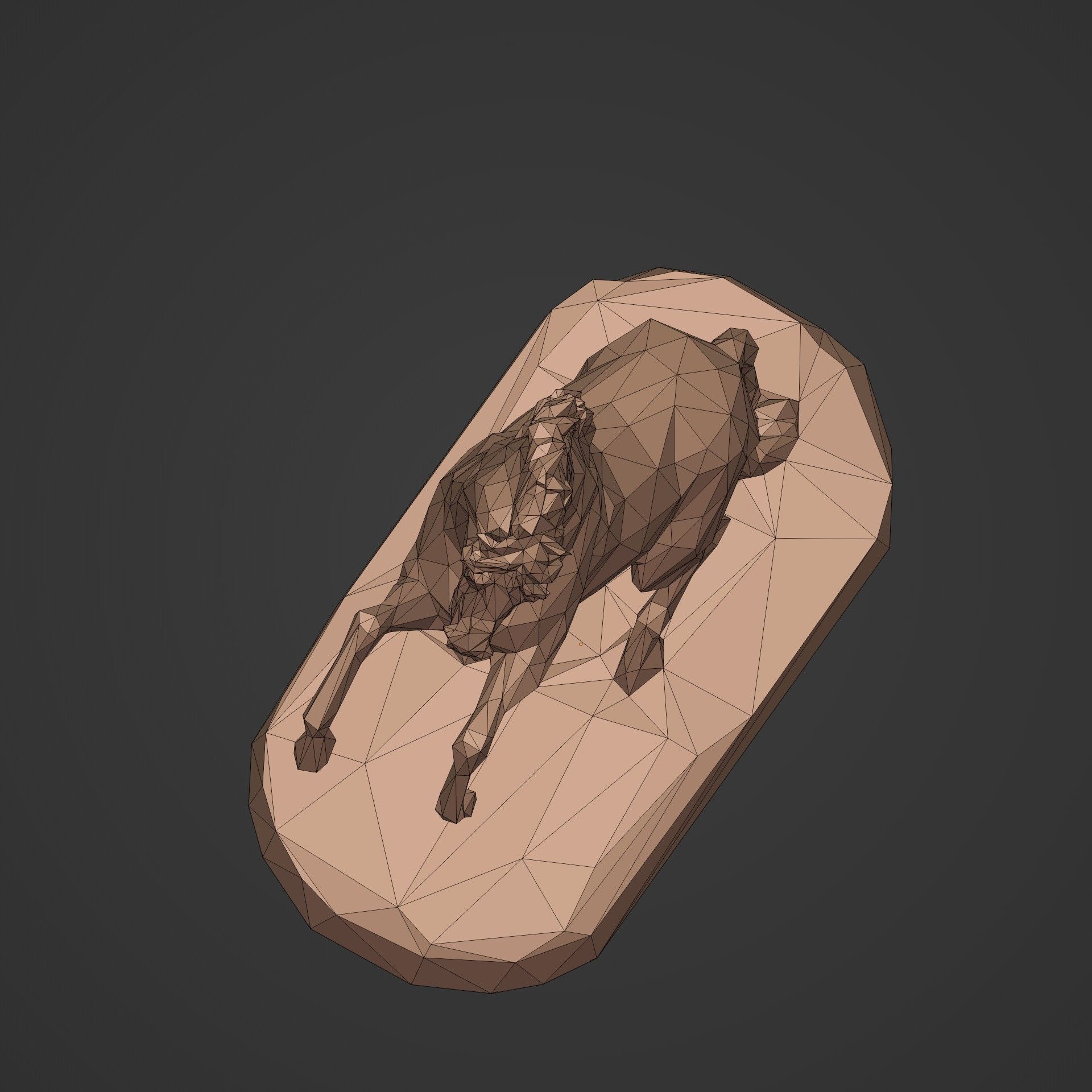 LowPoly Horse Figurine  - Ready for 3D Printing 3D print model_16