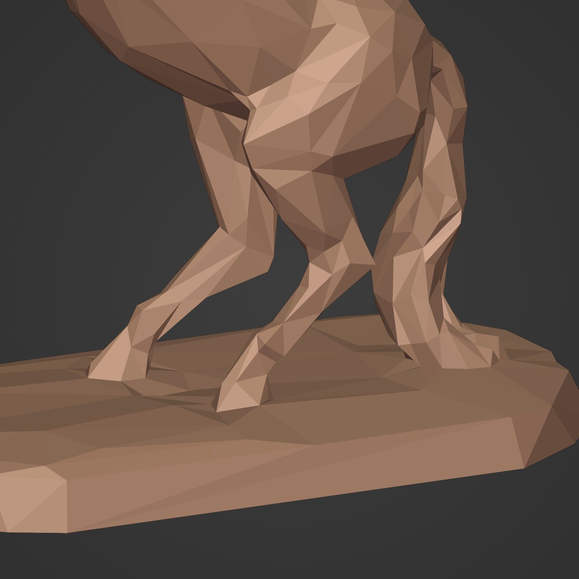 LowPoly Horse Figurine  - Ready for 3D Printing 3D print model_23