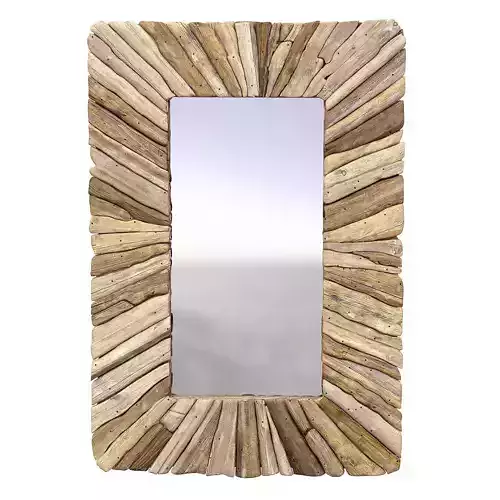 Bazar Bizar Driftwood Framed Mirror wooden Natural M 3D model