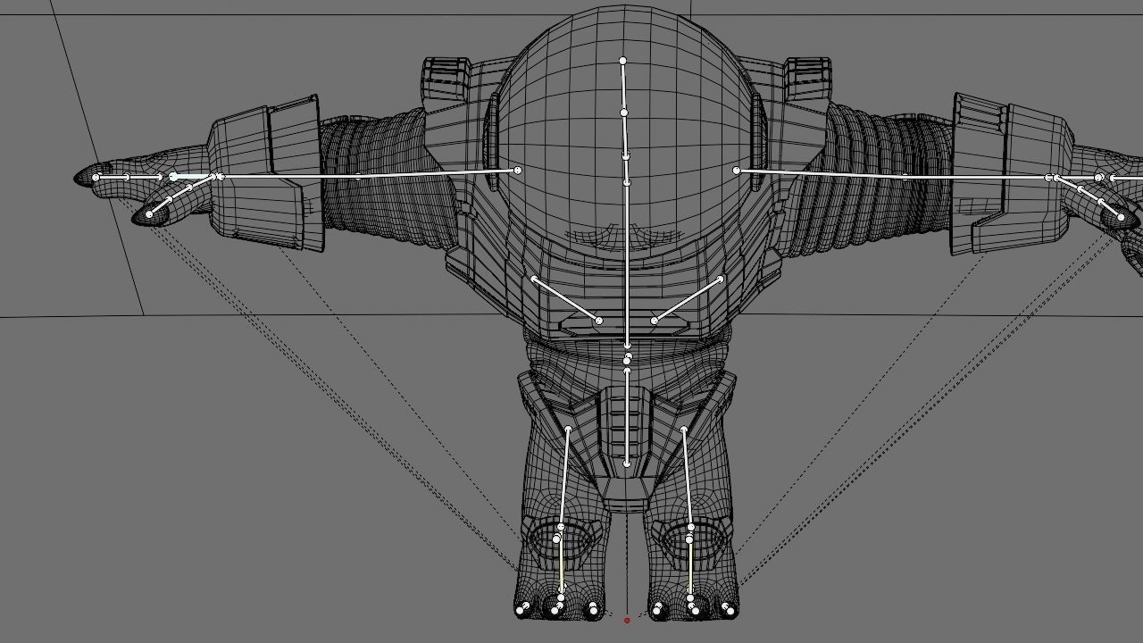 Toon Alien Trooper rigged - animated character 3D model_39