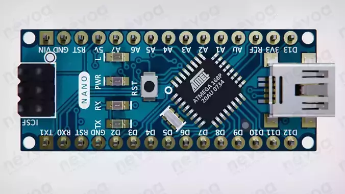 Single-board microcontroller - Arduino Nano - Arduino 3D model