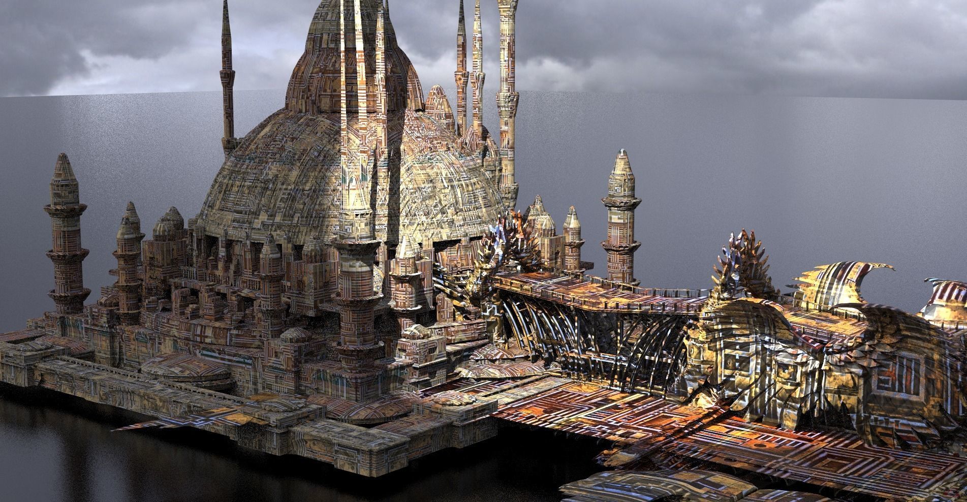 Drake Dragon Temple 5  3D model_1