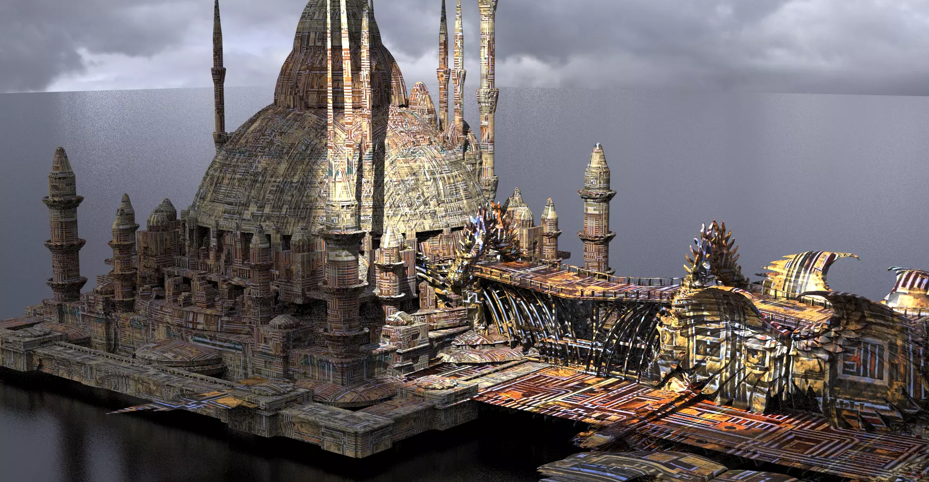 Drake Dragon Temple 5  3D model_0