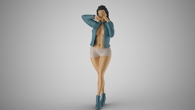 Street Beauty Woman 3D print model