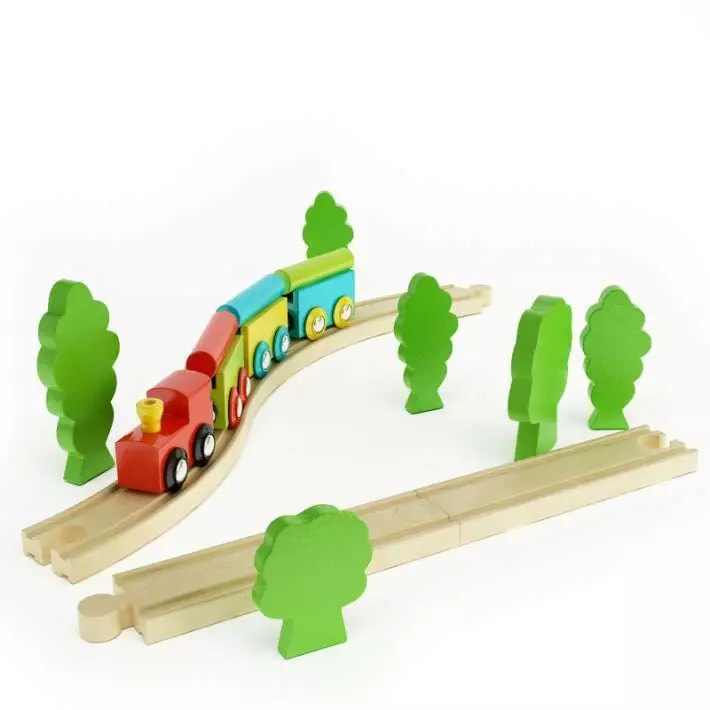 Toy Train 3D model_0