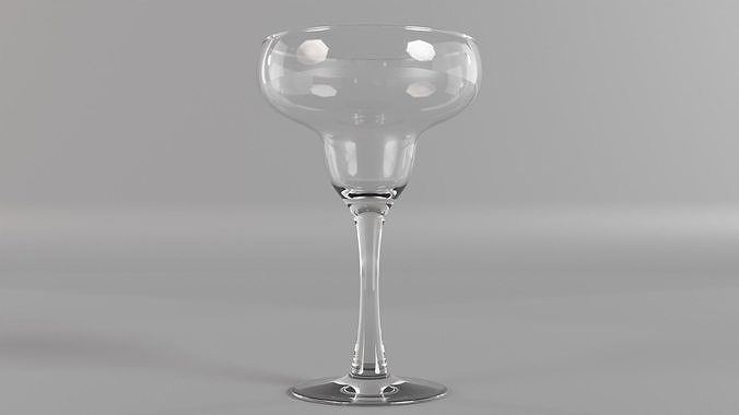 Margarita glass Low-poly 3D model
