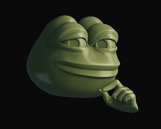 Smug Pepe - 3D Printable 3D print model