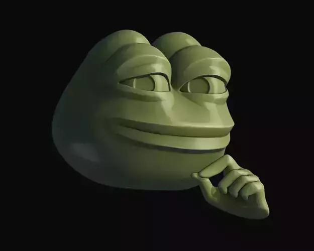 Smug Pepe - 3D Printable 3D print model