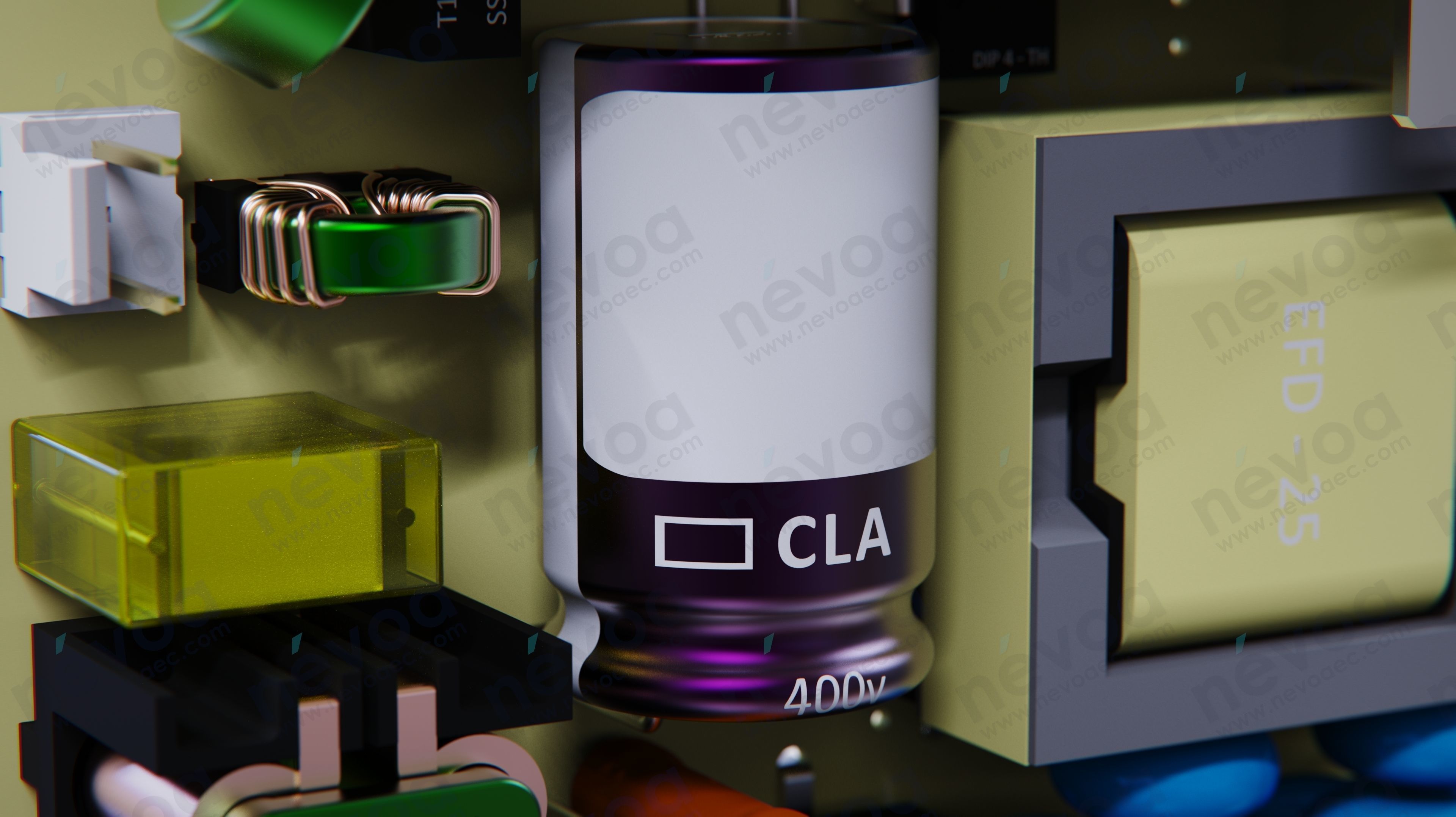 65W Single Output Switching Power Supply - EPS - 65S 3D model_5