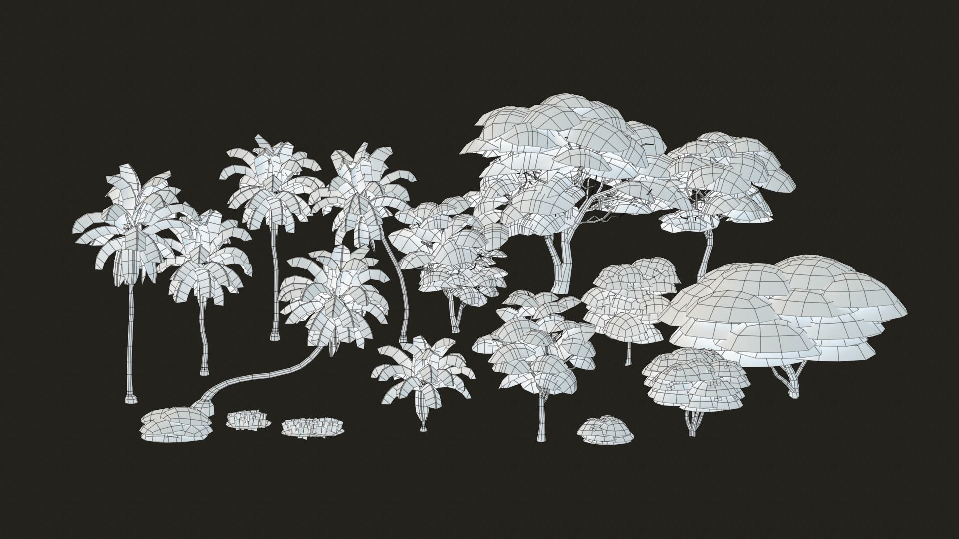 Tree Pack Low Poly G91 Low-poly 3D model_2