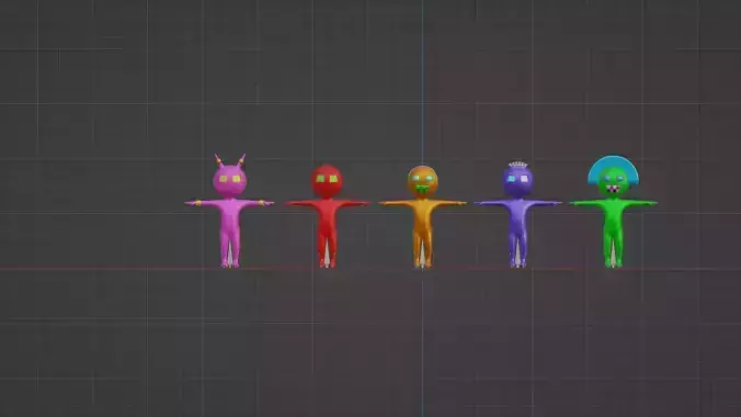 Stickman Variations 3D model