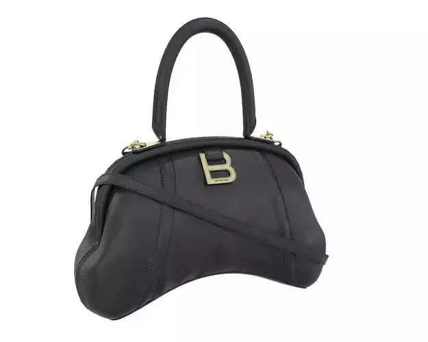 Balenciaga Frame S Tote Bag Black Leather