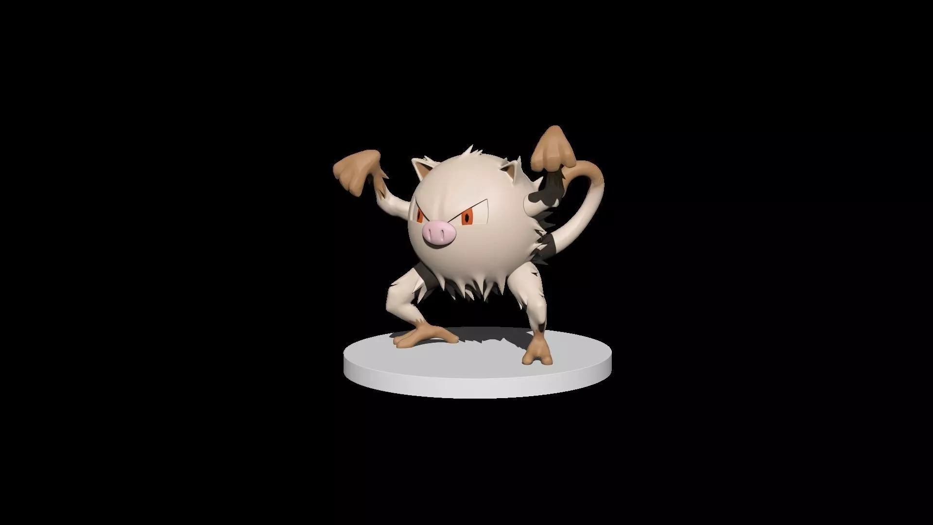 Pokemon Mankey  3D print model_0