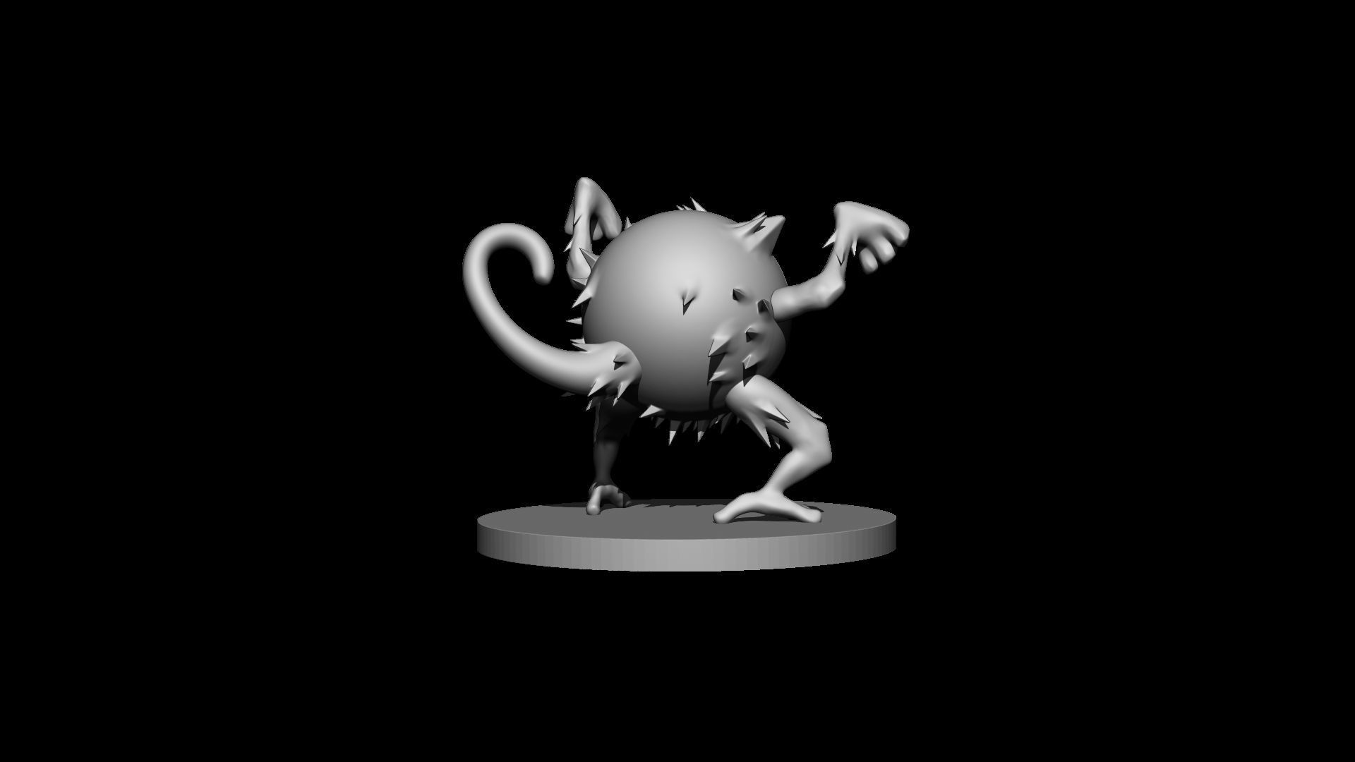 Pokemon Mankey  3D print model_4
