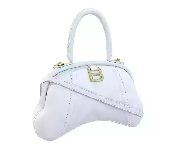 Balenciaga Frame S Tote Bag White Leather