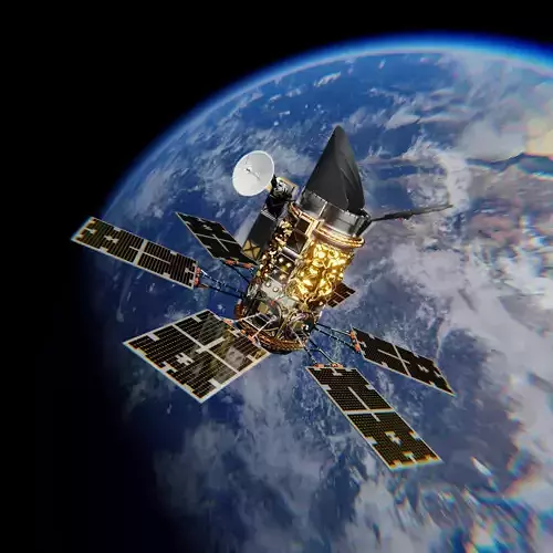 Satellite space blender 3D model