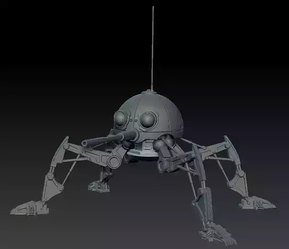 Dwarf Spider Droid One12 Scale STL 3D print model