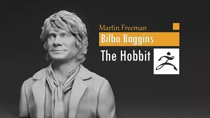 Martin Freeman - Bilbo Baggins Young - The Hobbit 3D print model