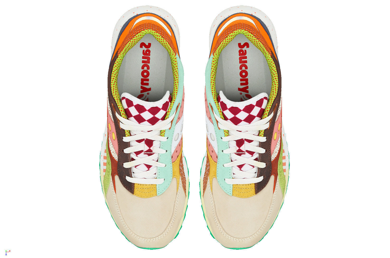 saucony shadow 6000 food fight 3D model_3