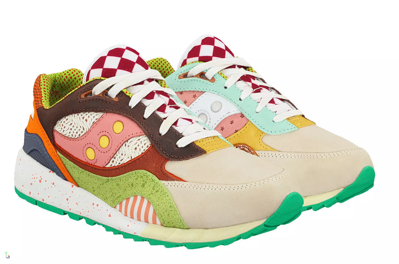 saucony shadow 6000 food fight 3D model_0