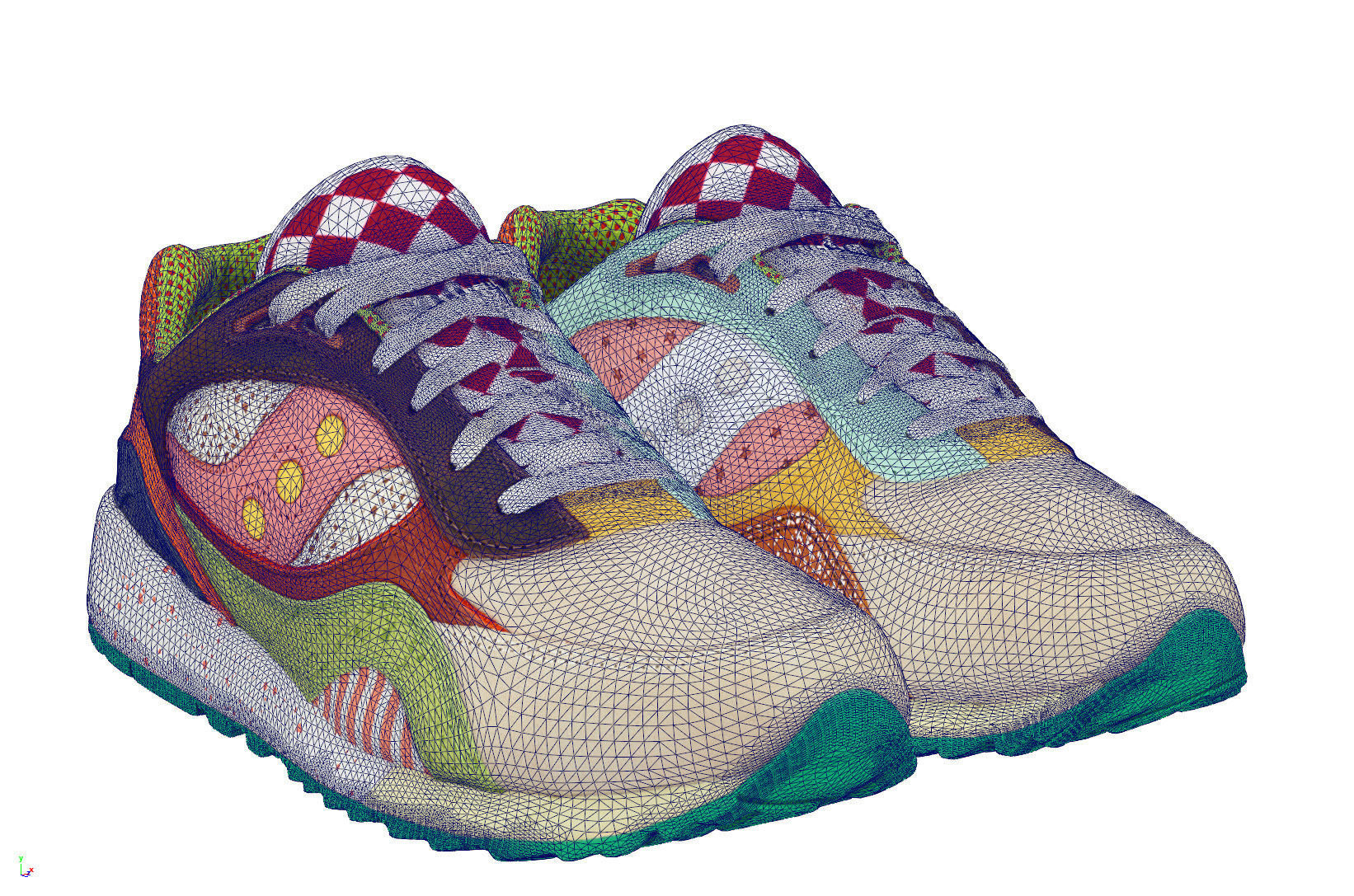 saucony shadow 6000 food fight 3D model_7