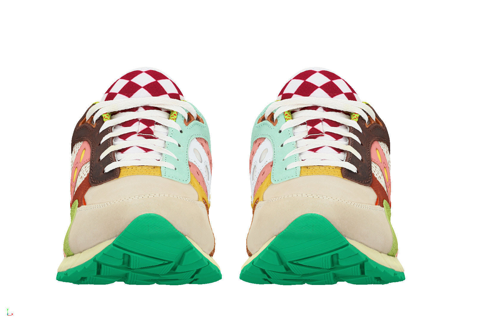 saucony shadow 6000 food fight 3D model_2