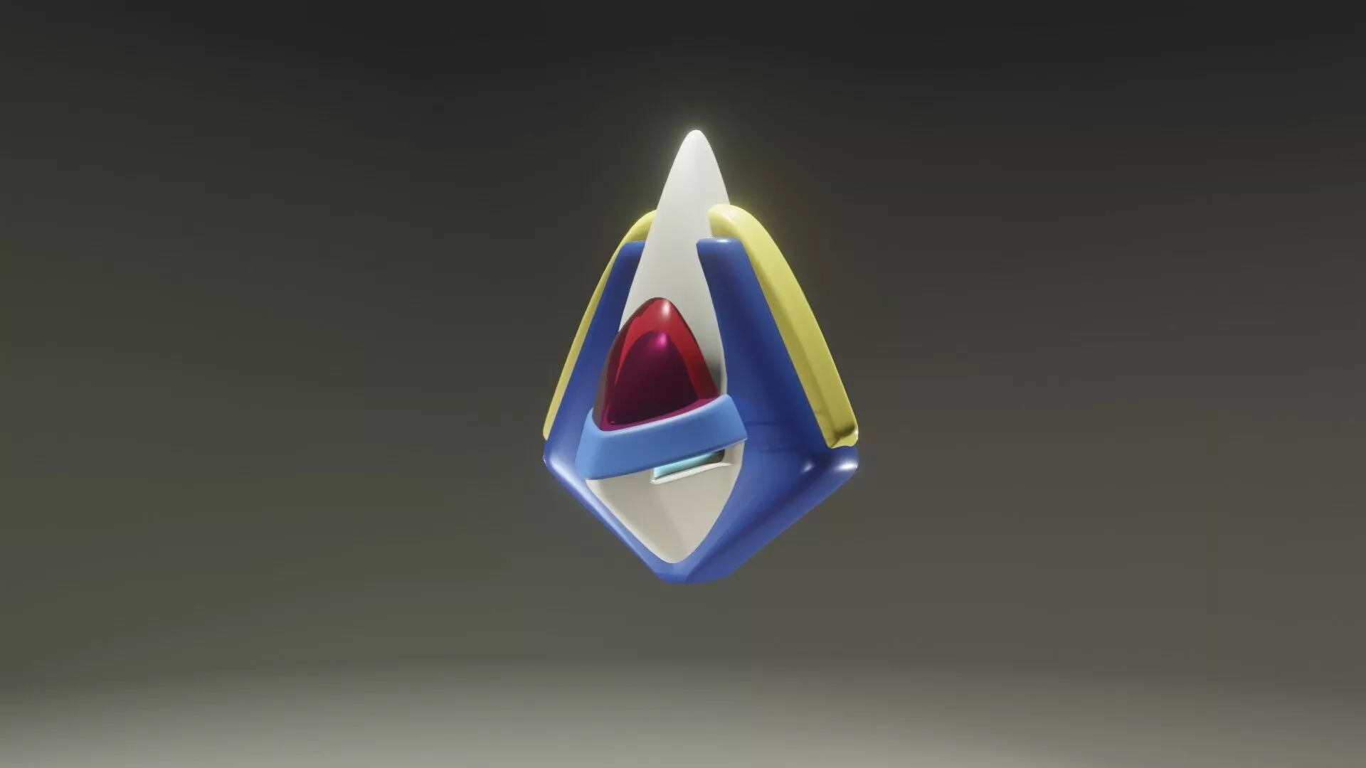 Biometal L piece of art in shape of sail 3D print model