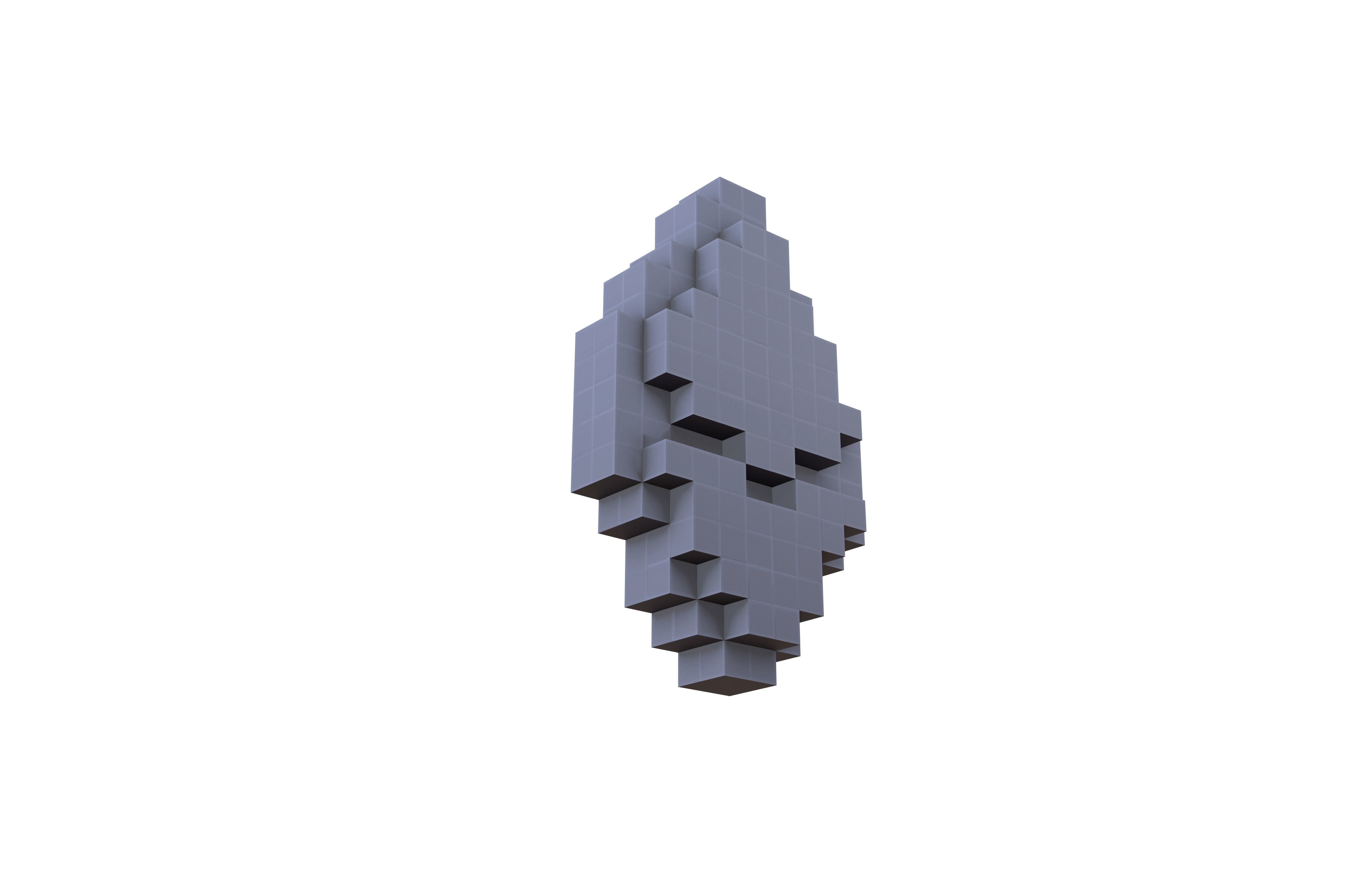 Voxel Ethereum v1 004 Low-poly 3D model_3
