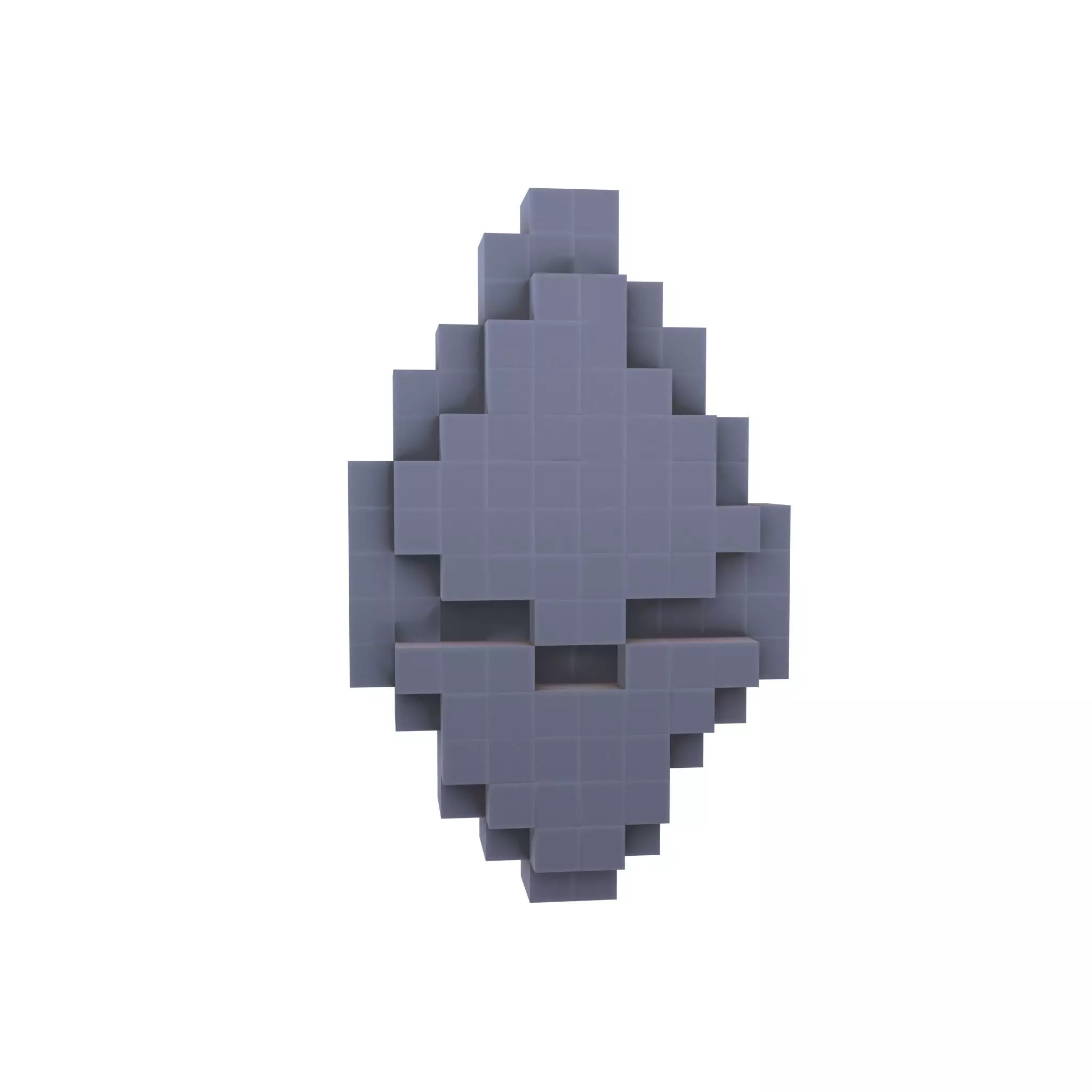 Voxel Ethereum v1 004 Low-poly 3D model_0