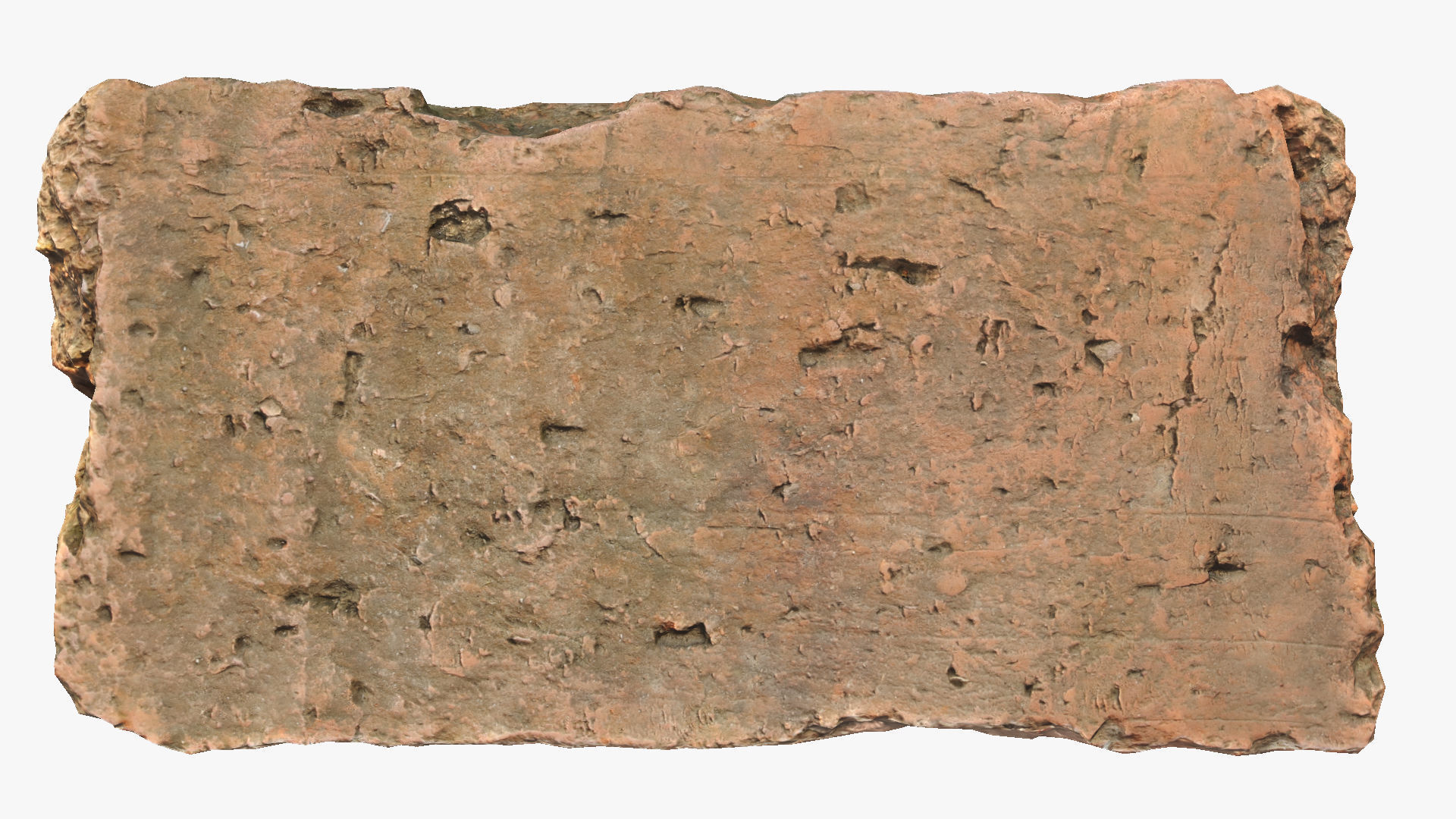 Brick block Low-poly 3D model_8