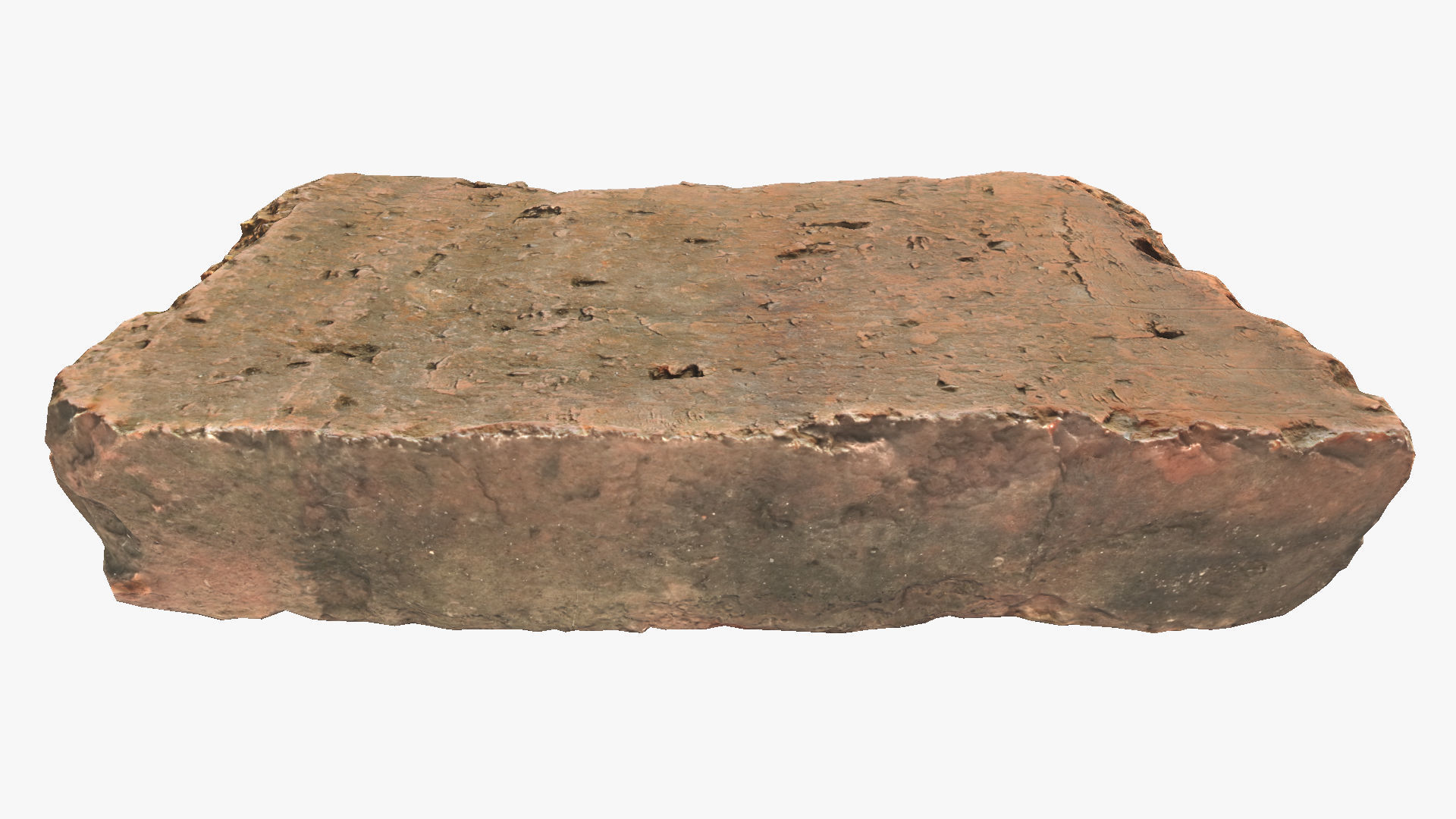 Brick block Low-poly 3D model_6