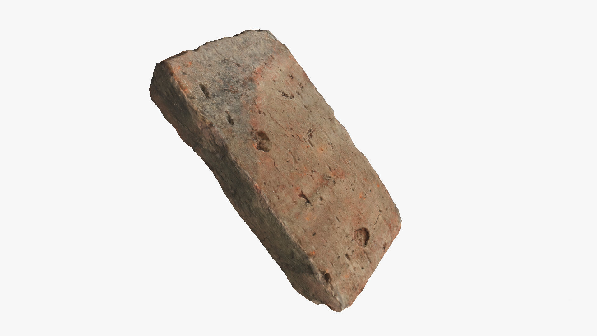 Brick block Low-poly 3D model_11