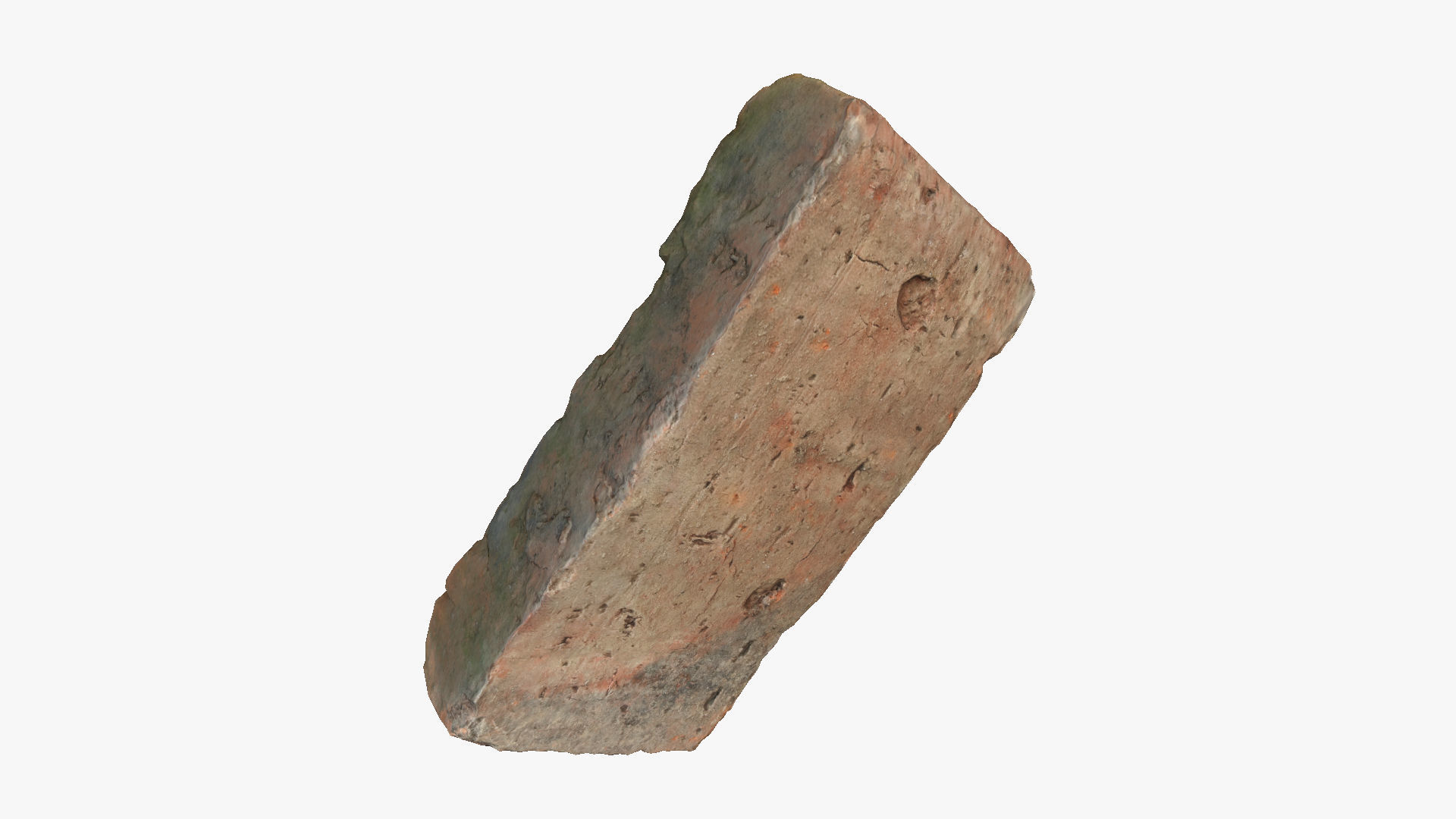 Brick block Low-poly 3D model_10