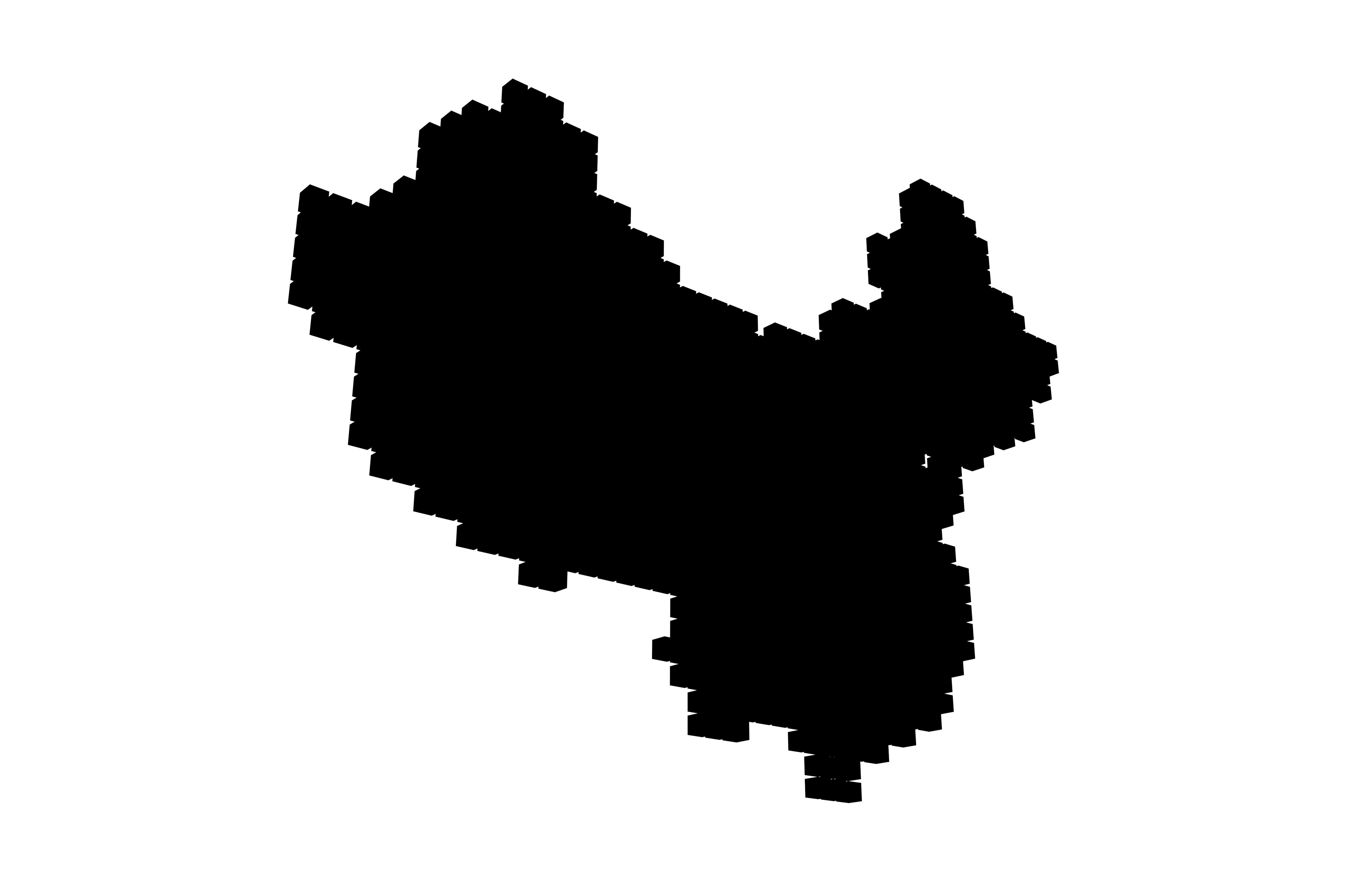 China Map Cube Style v1 004 Low-poly 3D model_3