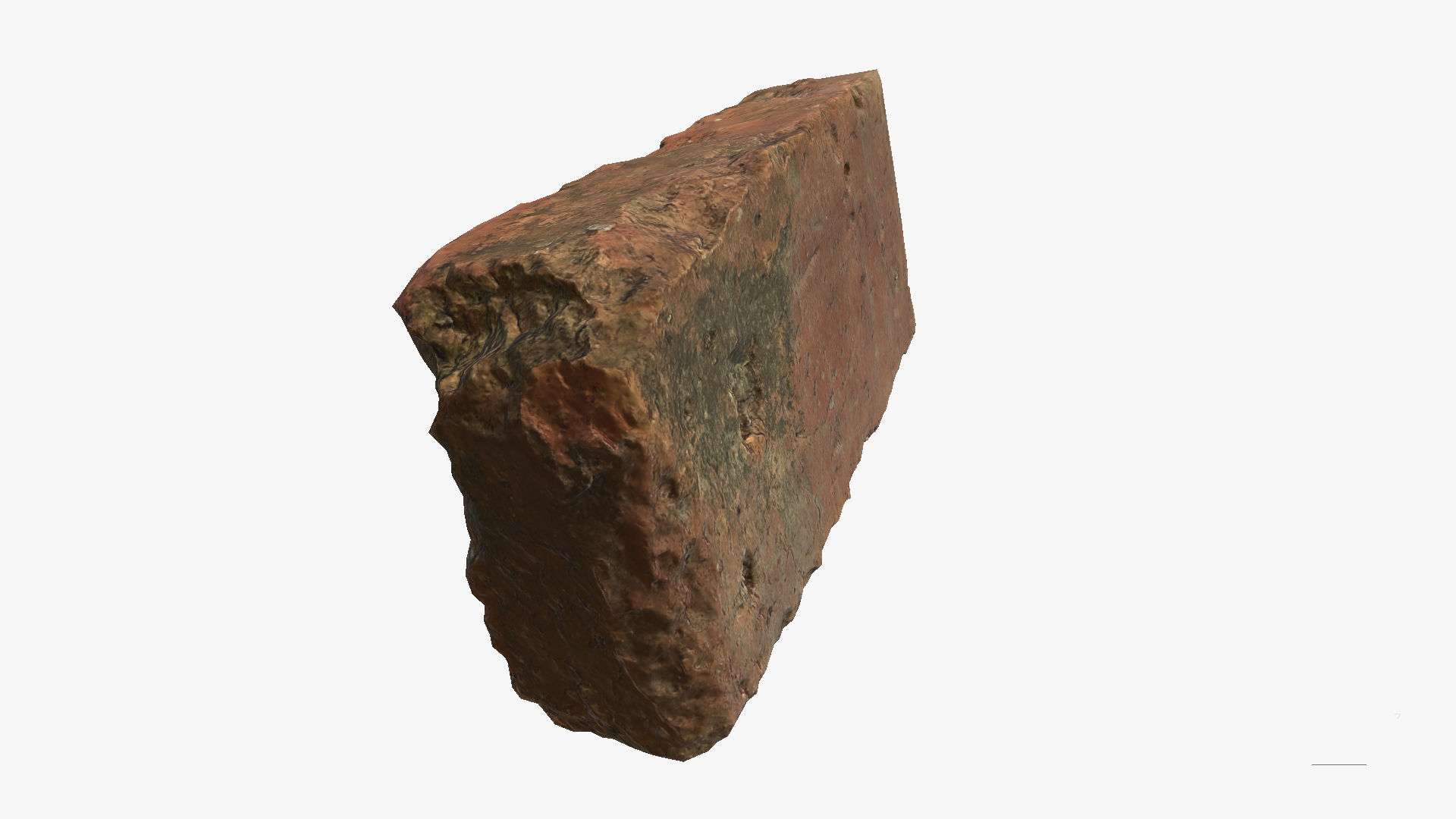 Brick Low-poly 3D model_6