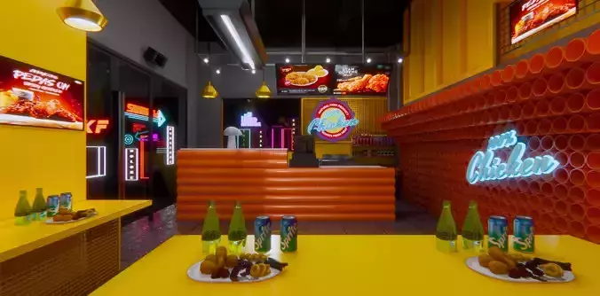 Fried chicken restaurant