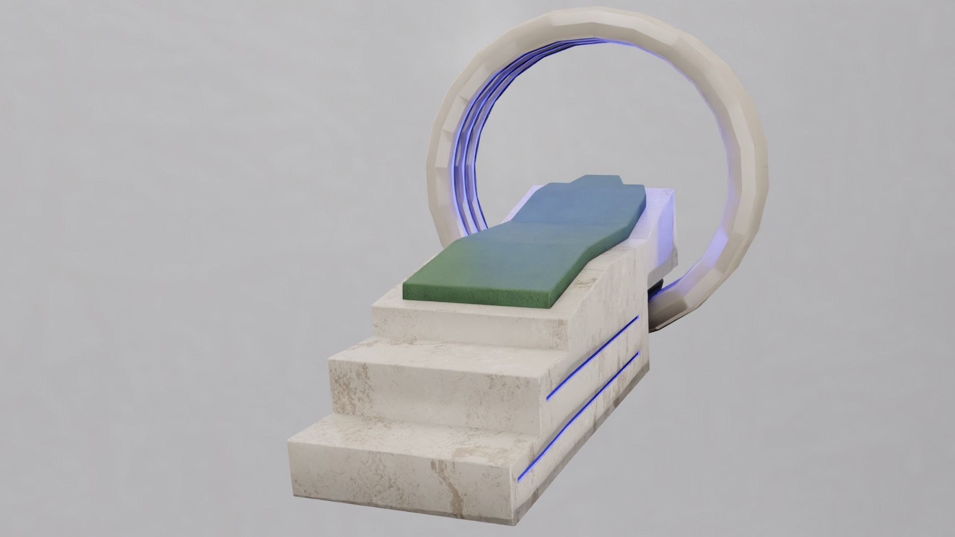 bed sci-fi Low-poly 3D model_5