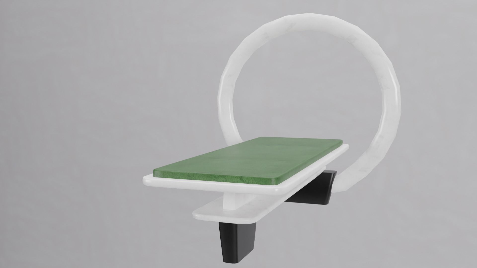 Bed Sci-fi Low-poly 3D model_3