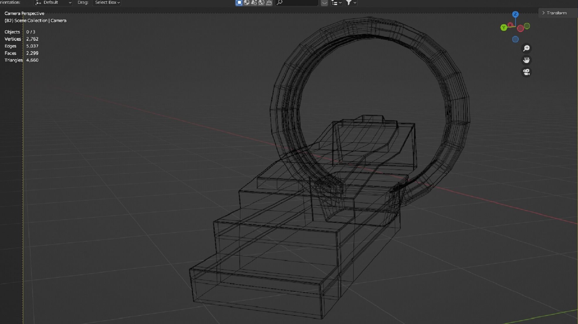 Bed Sci-fi Low-poly 3D model_4