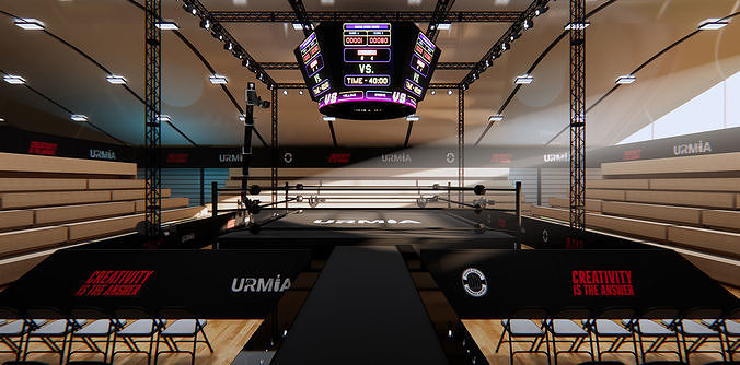 boxing gym 3D model