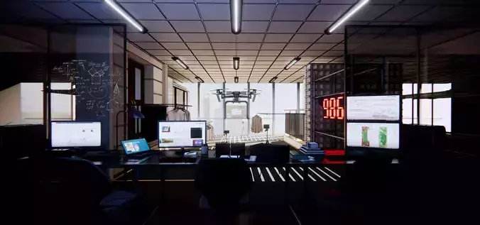 Office computer room