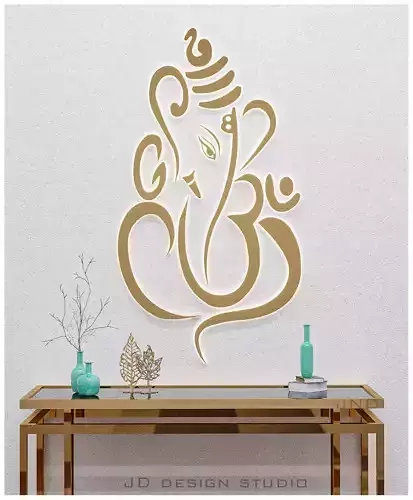 indian wall mural Free 3D model