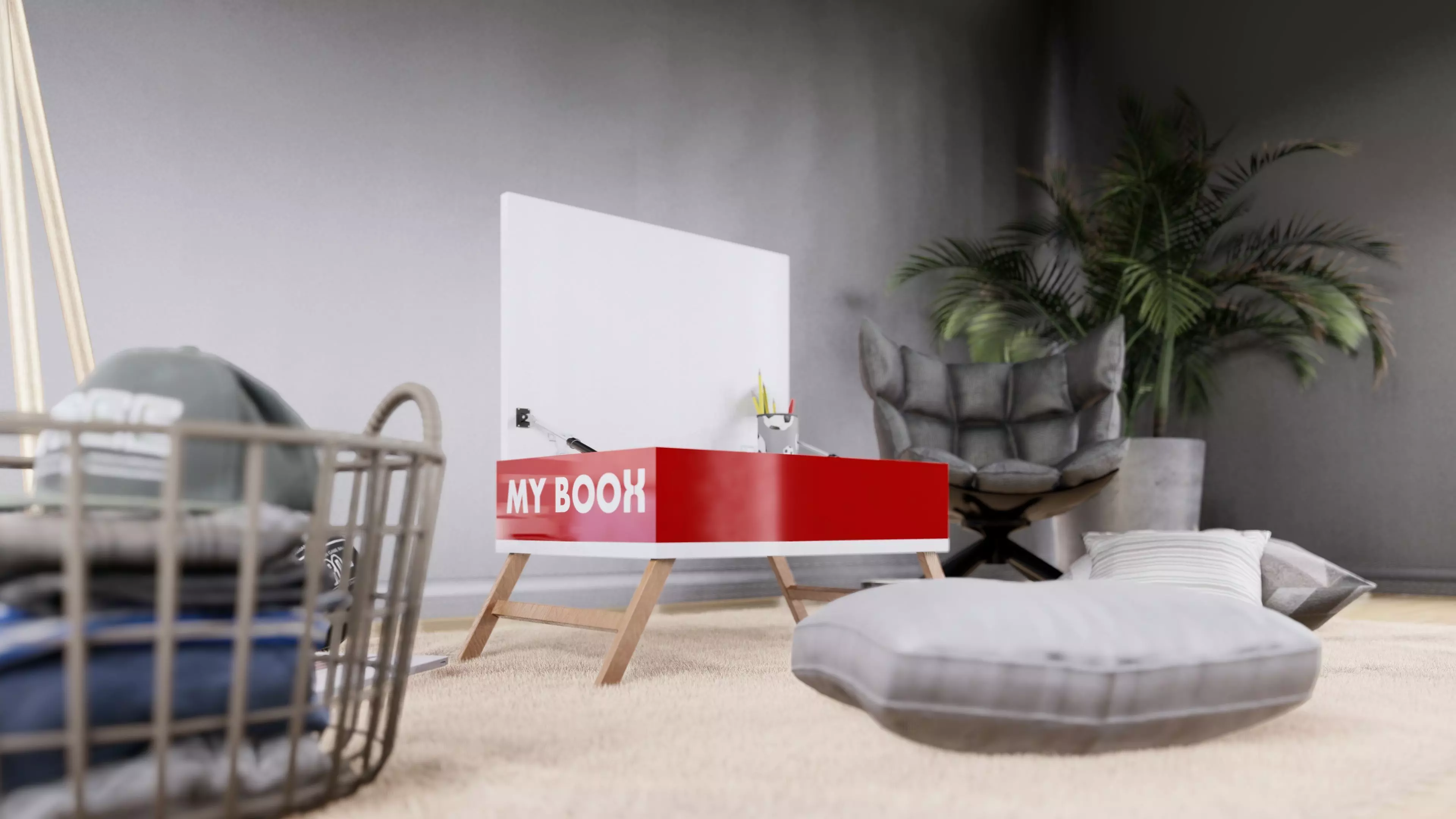MINI DESK MULTIFUNCTION 3D model | CGTrader