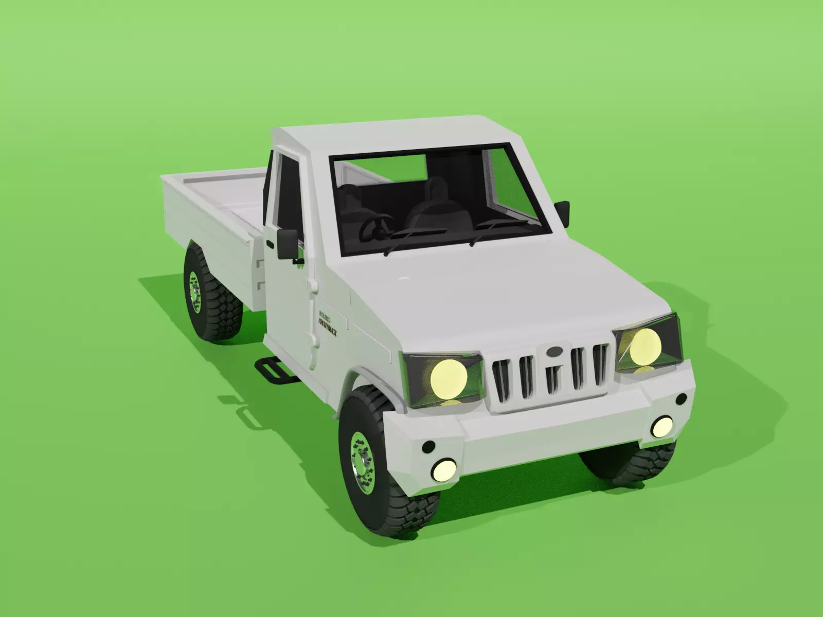 Mahindra Bolero MaxiTruck Low-poly 3D model