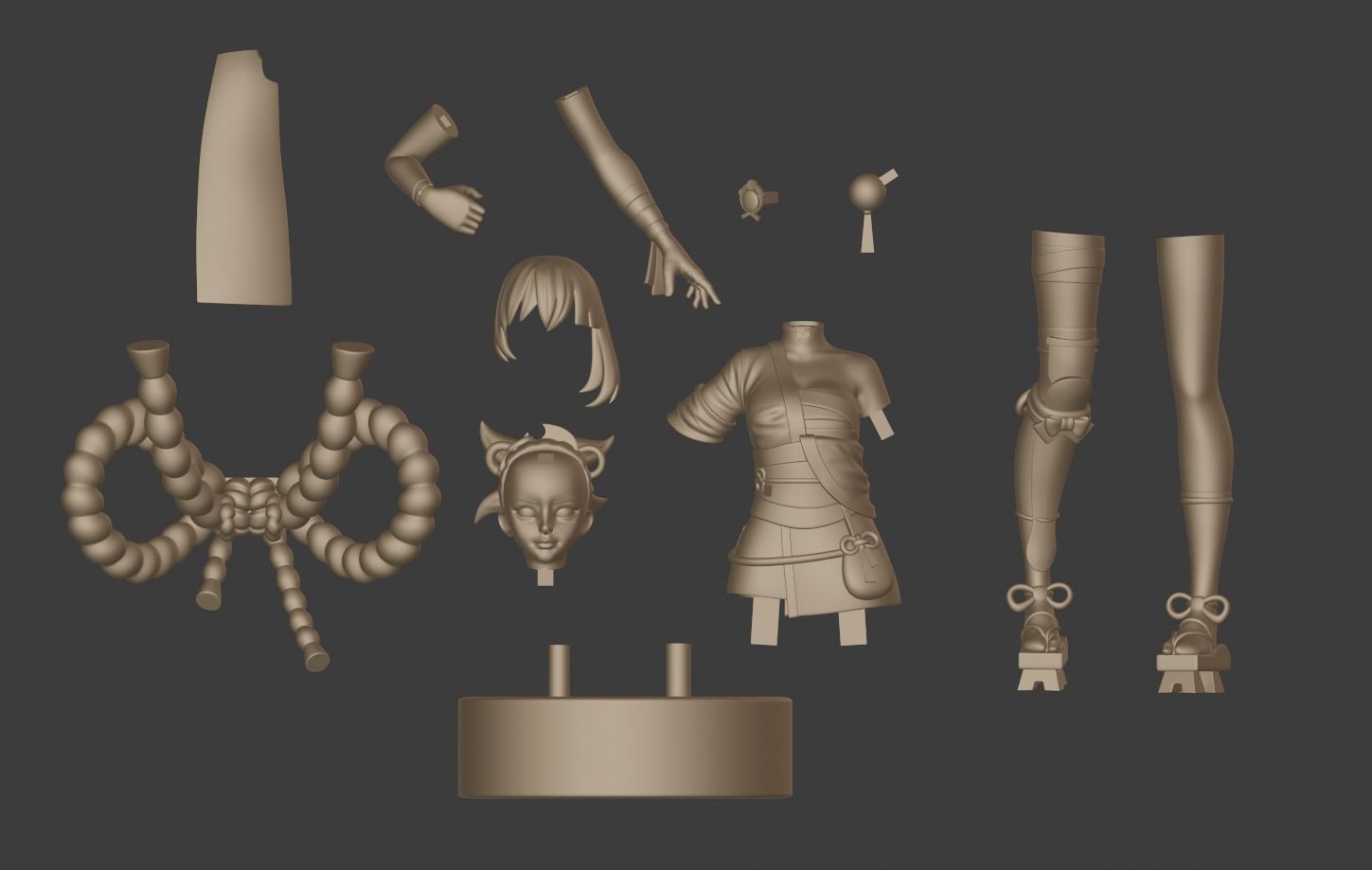 GENSHIN IMPACT - YOIMIYA - FOR 3D PRINT 3D print model_5