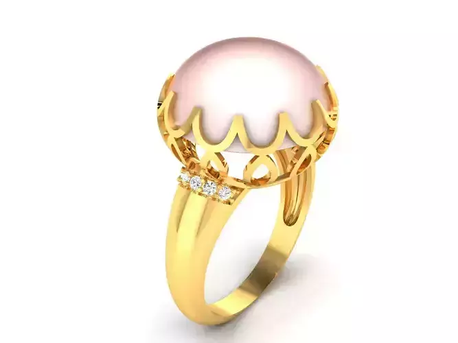 Women Solitaire Engagement Wedding Opal Stone  Ring