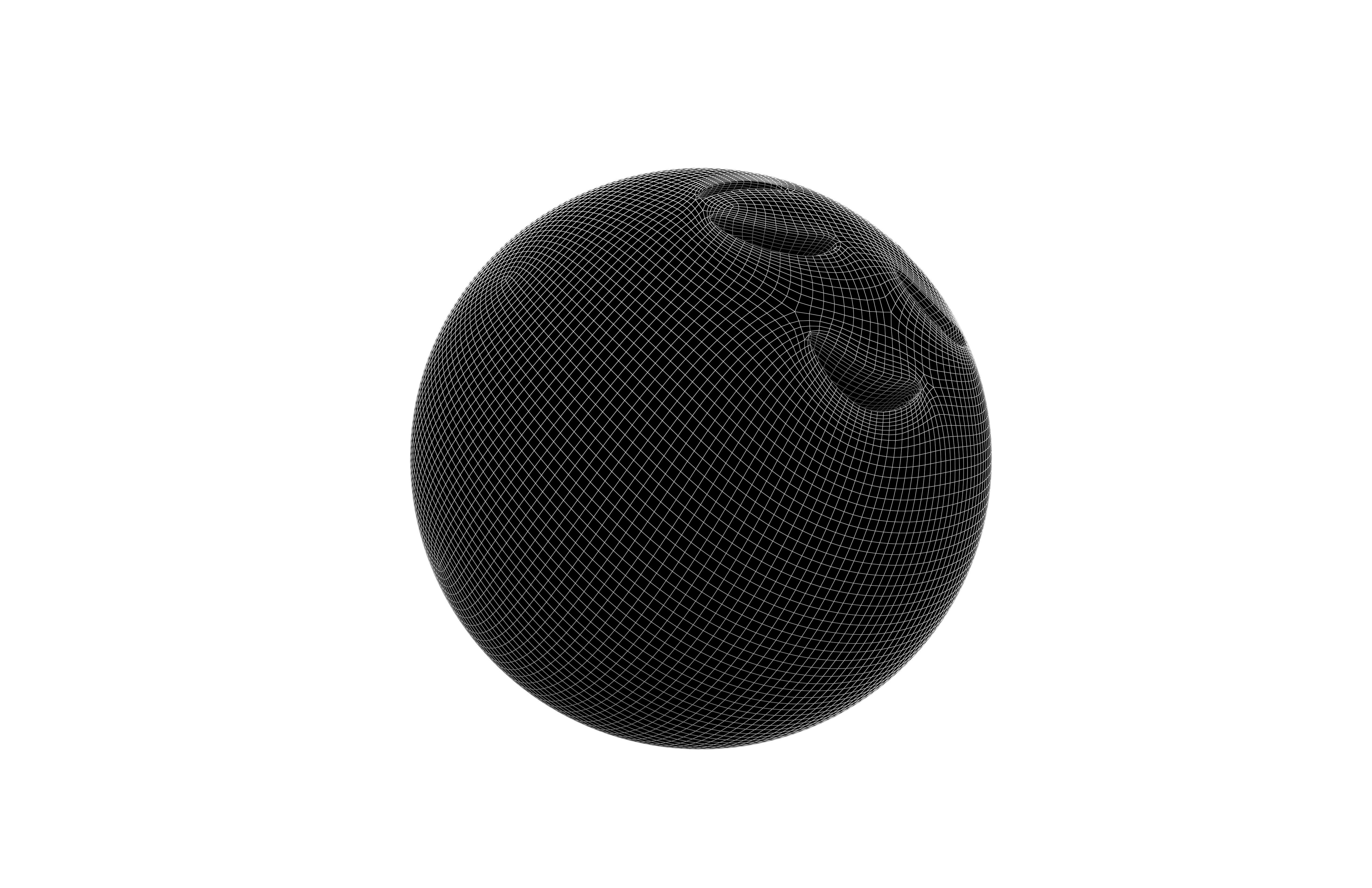 Relieved Face 02 Low-poly 3D model_8