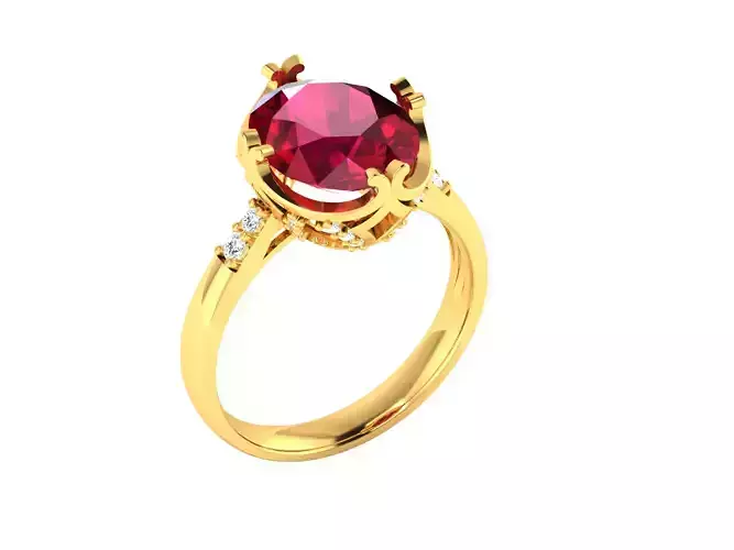 Solitaire Engagement Wedding Women Ring