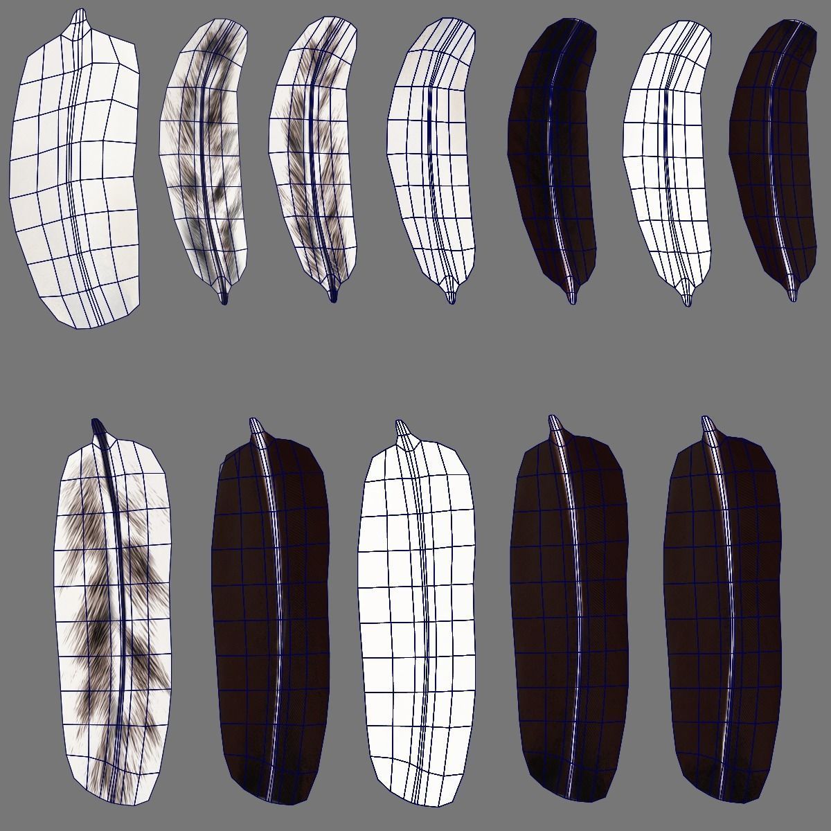 White Hen Animated VFX Grace 3D model_32