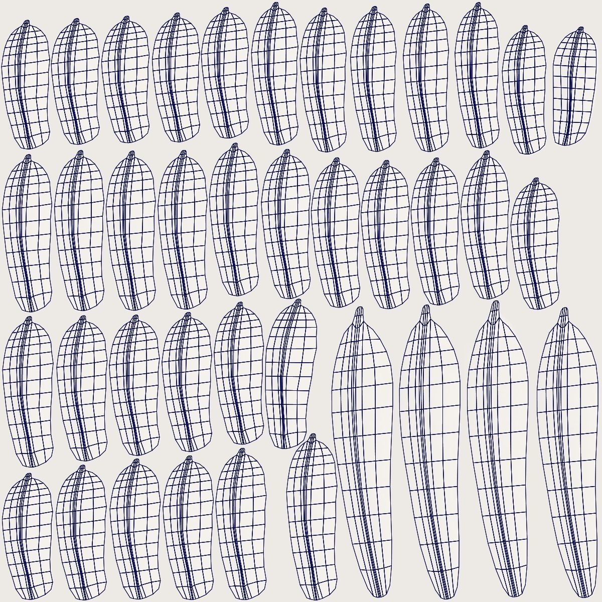 White Hen Animated VFX Grace 3D model_35